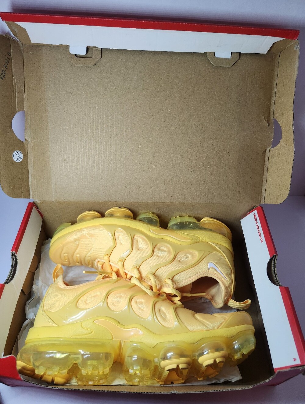 Nike Yellow Air VaporMax Plus Sneakers - Picture 2 of 10